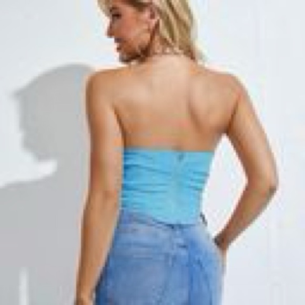 Blue Corset (back zipper) NWT - Picture 2 of 8